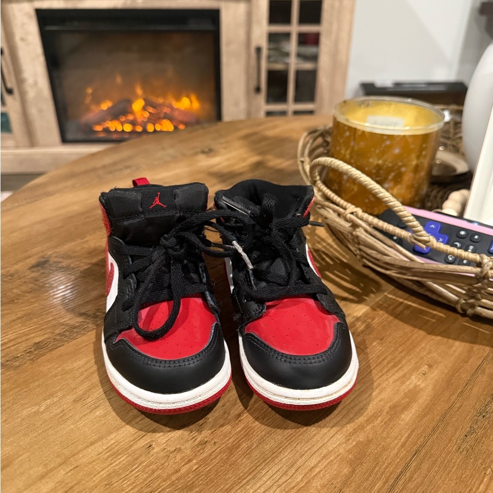 Jordan Kids' Sneakers in Red, Black, and White